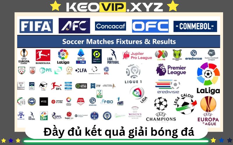 Cập nhật kết quả bóng đá những giải hot nhất hiện nay