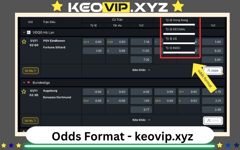 Doc vi cac loai ty le Keo Nha Cai Odds Format (1)