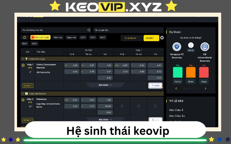 Keovip.xyz - Hệ sinh thái 360 độ dành cho dân chơi soi kèo