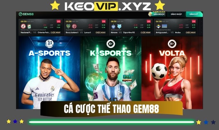 Ca Cuoc The Thao Gem88 Da Dang Nen Tang Nhat 2025