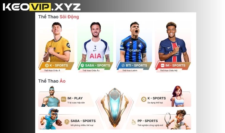 Hệ thống sảnh thể thao đỉnh cao – đa dạng khu vực