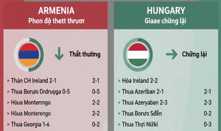 Phong do cua Armenia vs hungagry