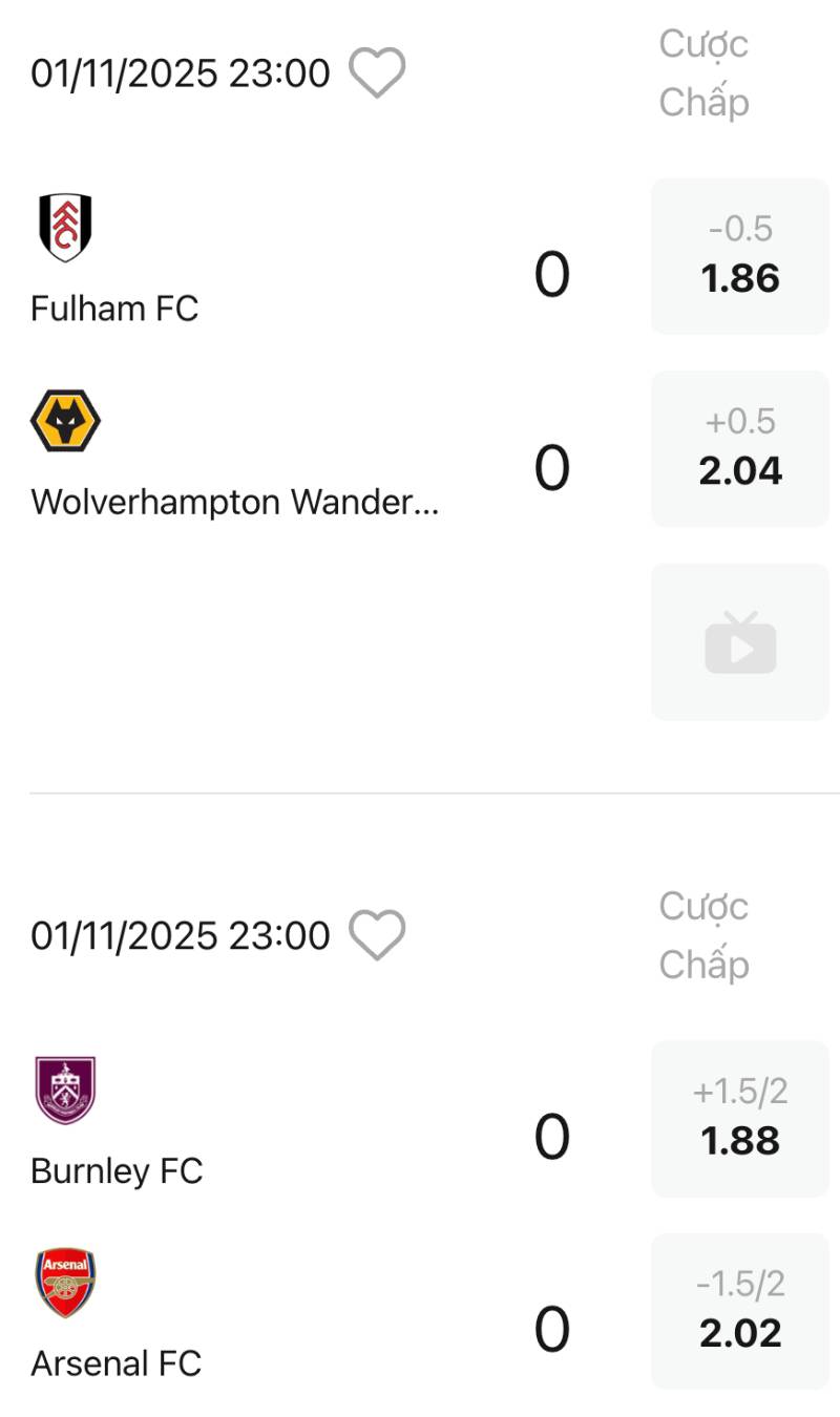 Tỷ lệ chấp bất hợp lý